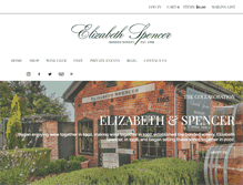 Tablet Screenshot of elizabethspencerwinery.com